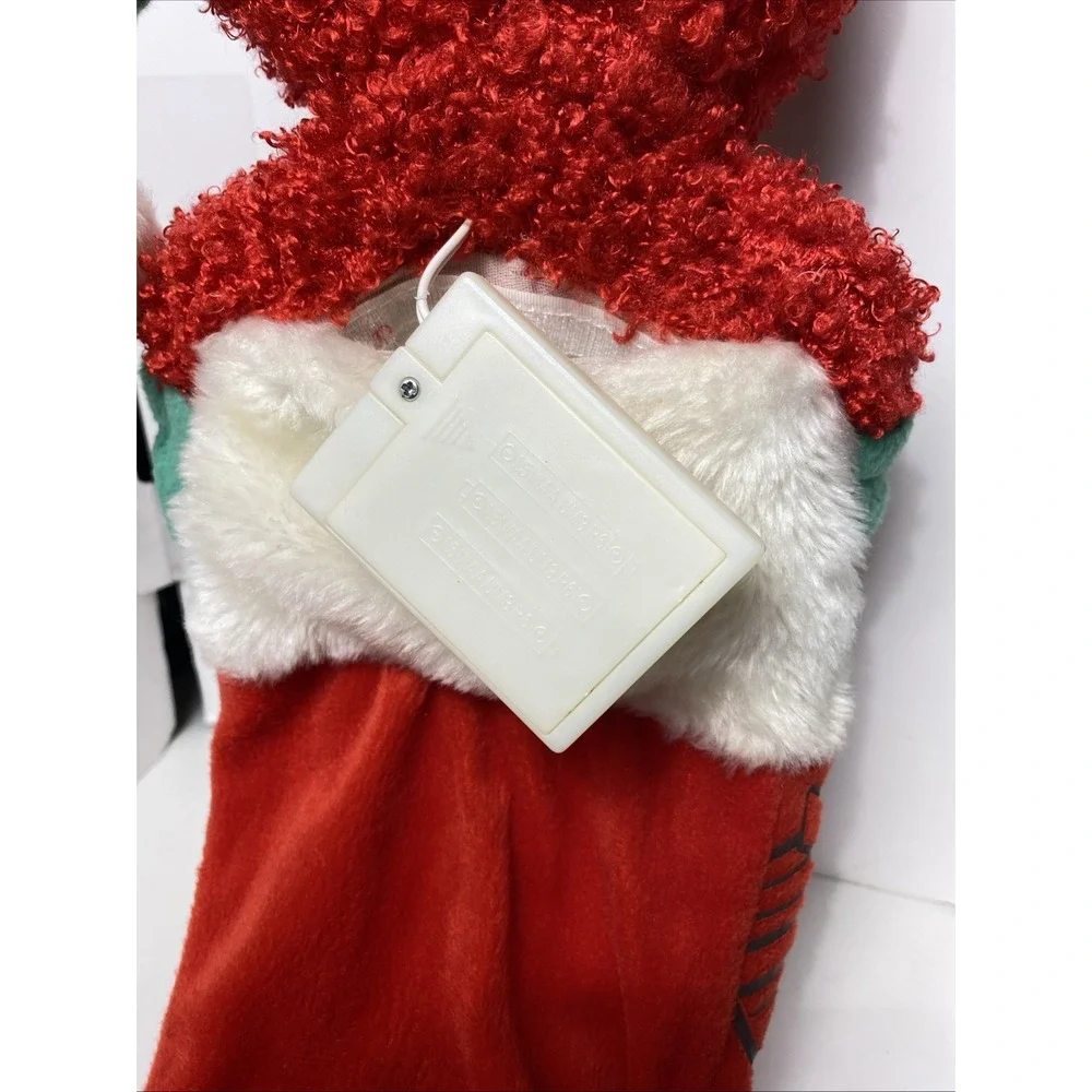 Sesame Street Elmo Singing Talking Christmas Stocking‎ Plush Tested Works
